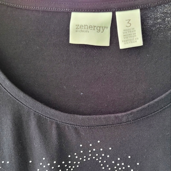 Zenergy Embellished Tee by Chico's Size3=16/XL - Picture 9 of 13